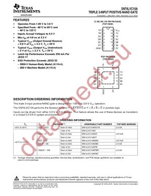 SN74LVC10ADR datasheet  